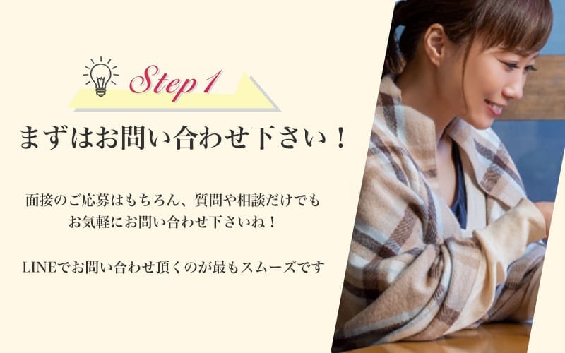 「Candy Spa 新橋～キャンディースパ」の応募から採用までの流れSTEP1