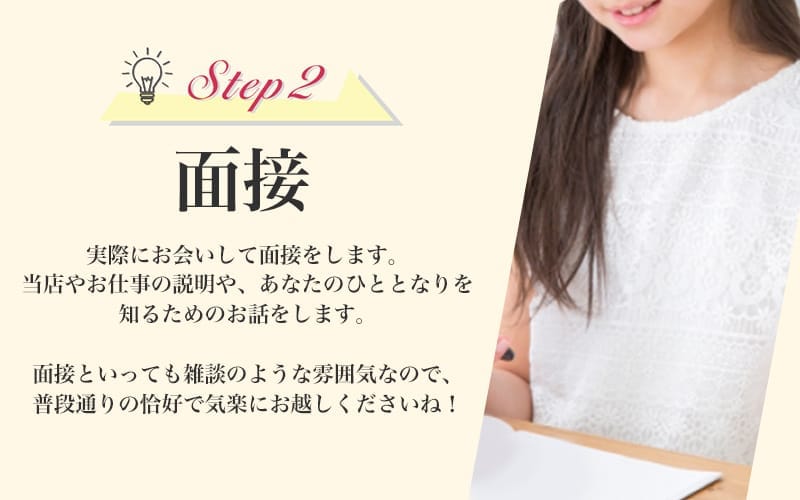 「Candy Spa 新橋～キャンディースパ」の応募から採用までの流れSTEP2