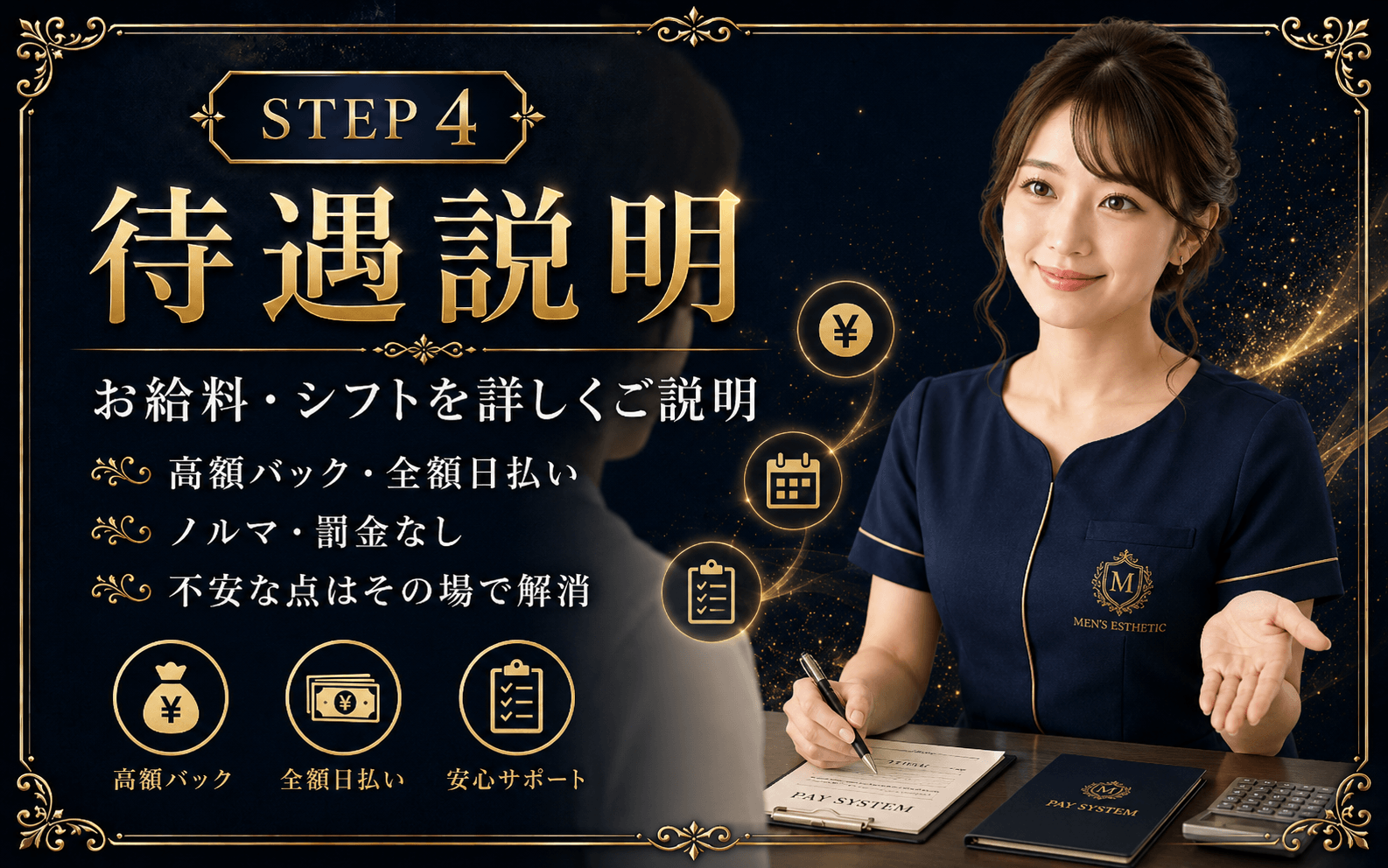 「月のうたげ 大阪別邸」の応募から採用までの流れSTEP4
