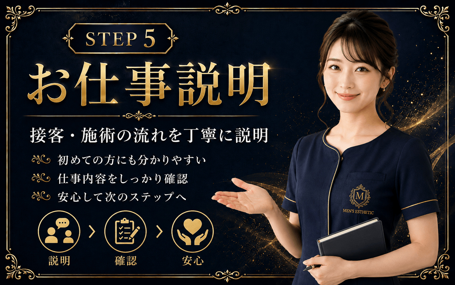 「月のうたげ 大阪別邸」の応募から採用までの流れSTEP5