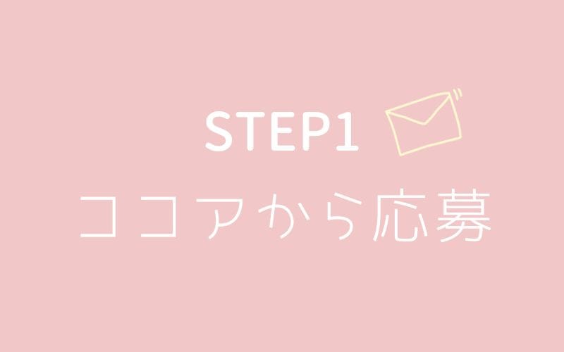 「SHIROMI」の応募から採用までの流れSTEP1
