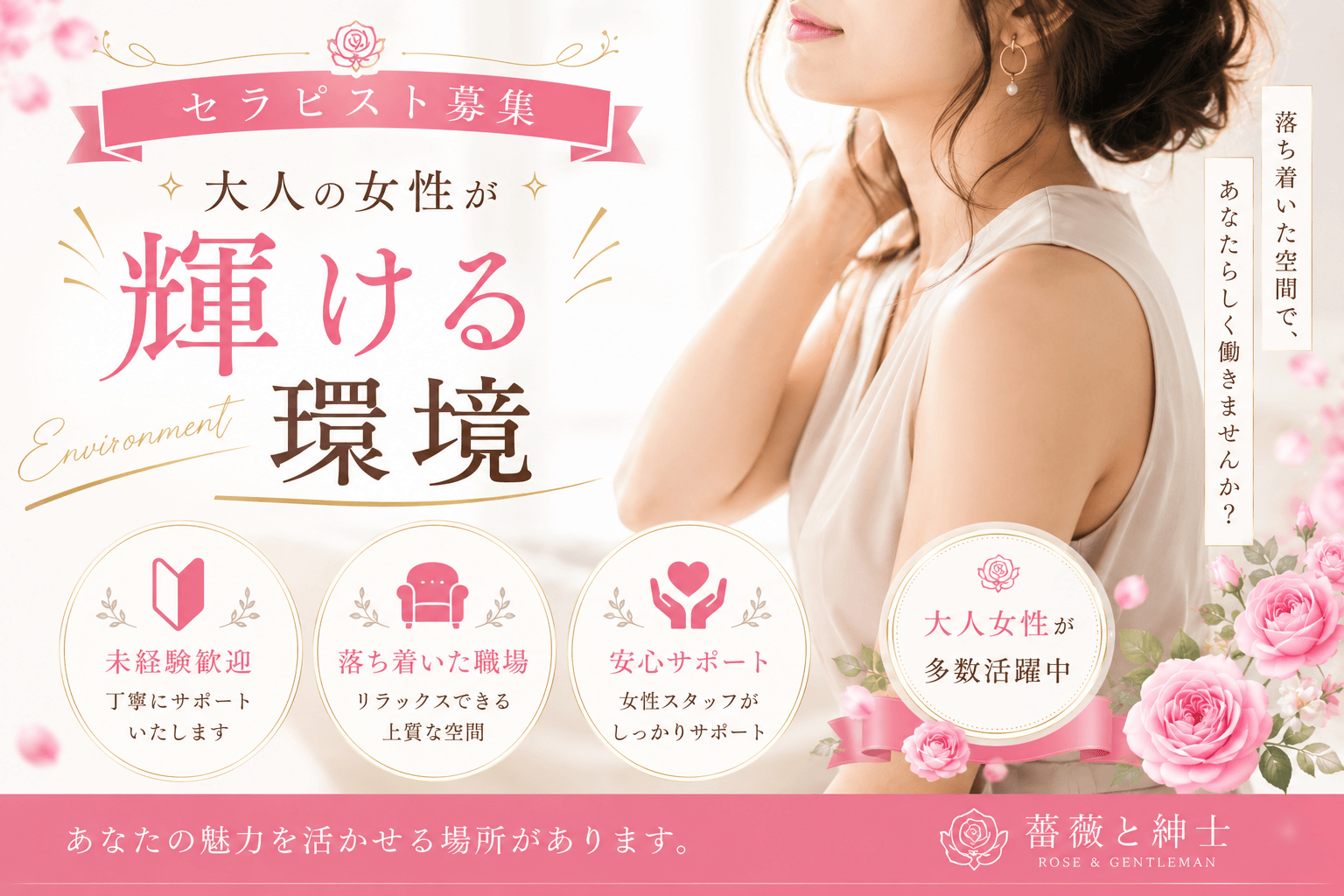 「薔薇と紳士」の未経験歓迎アピール画像1枚目
