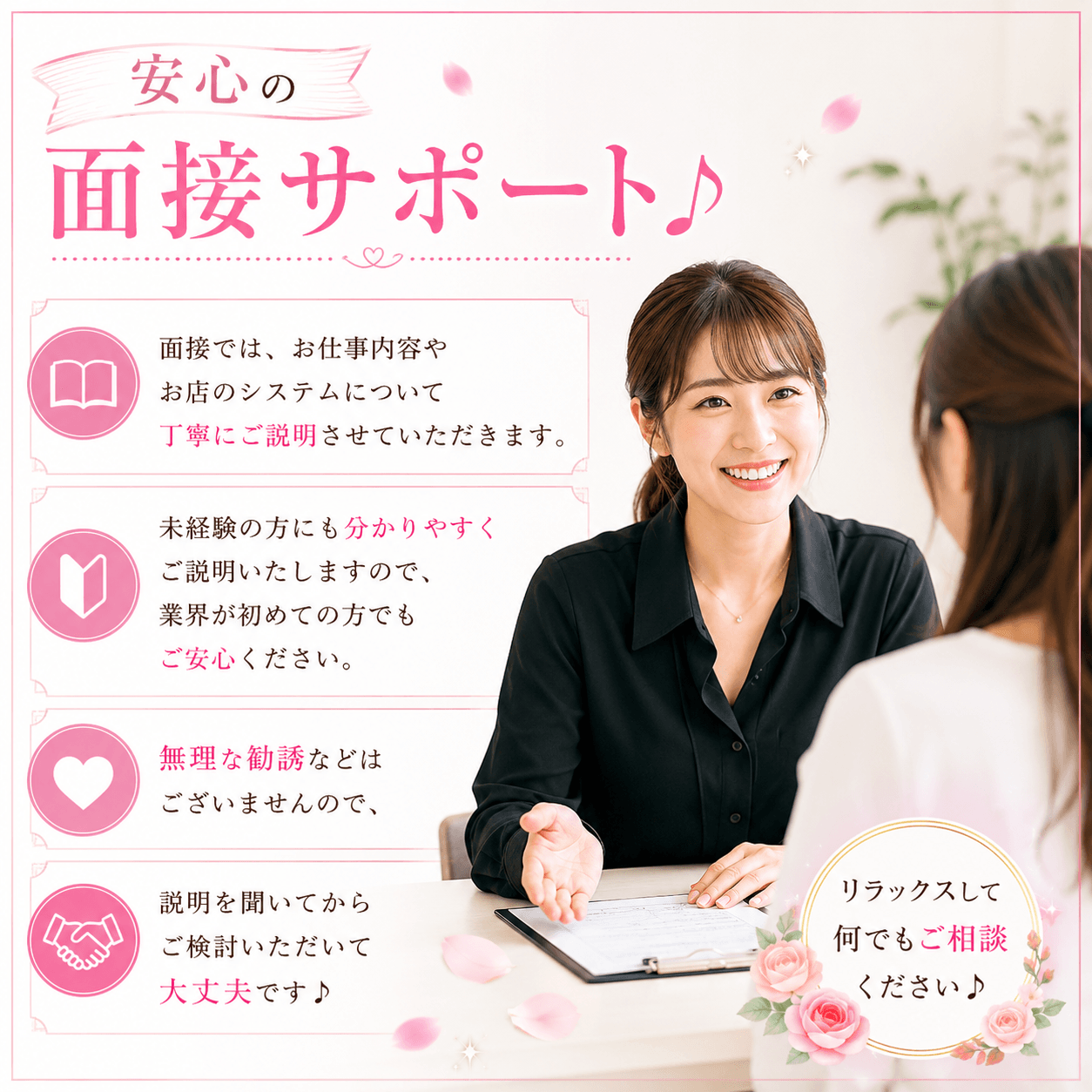 「薔薇と紳士」の入店の流れ2