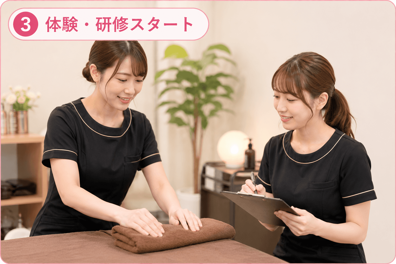 「サルート京都店」の入店の流れ3