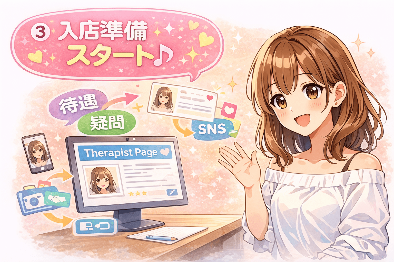 「北千住メンズエステ めんくら」の応募から採用までの流れSTEP3