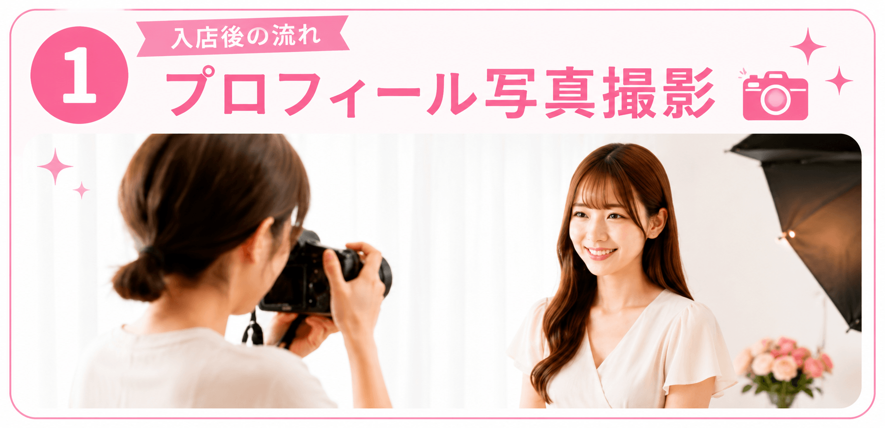 「1st take」の入店の流れ1