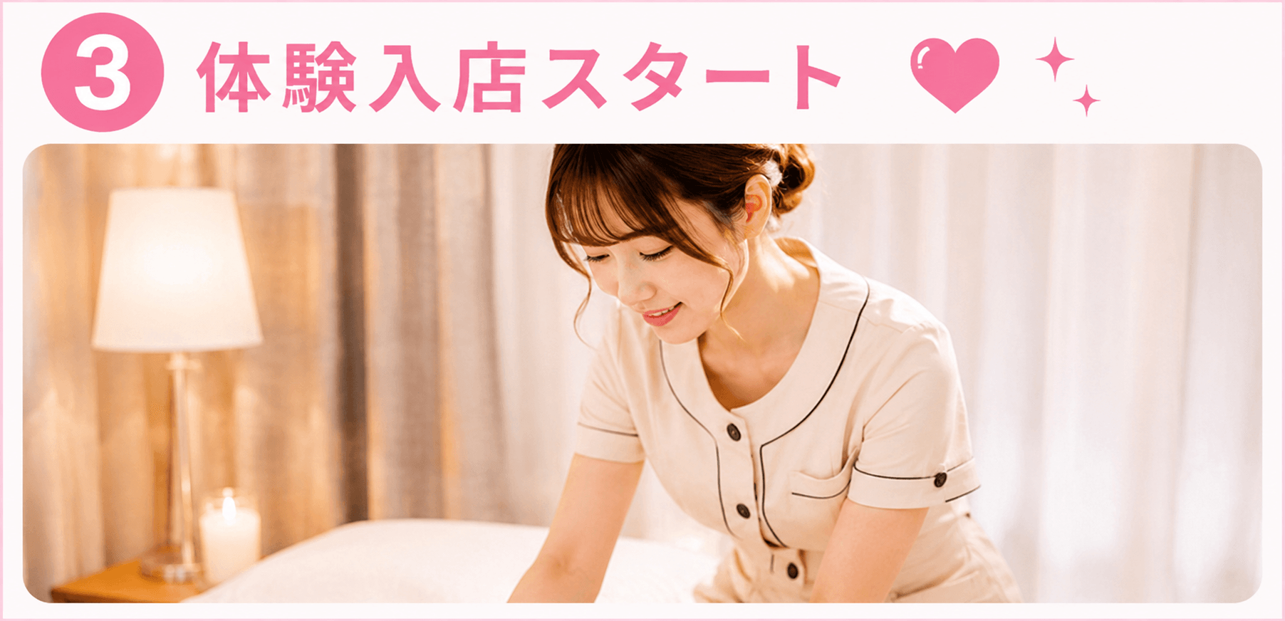 「1st take」の入店の流れ3