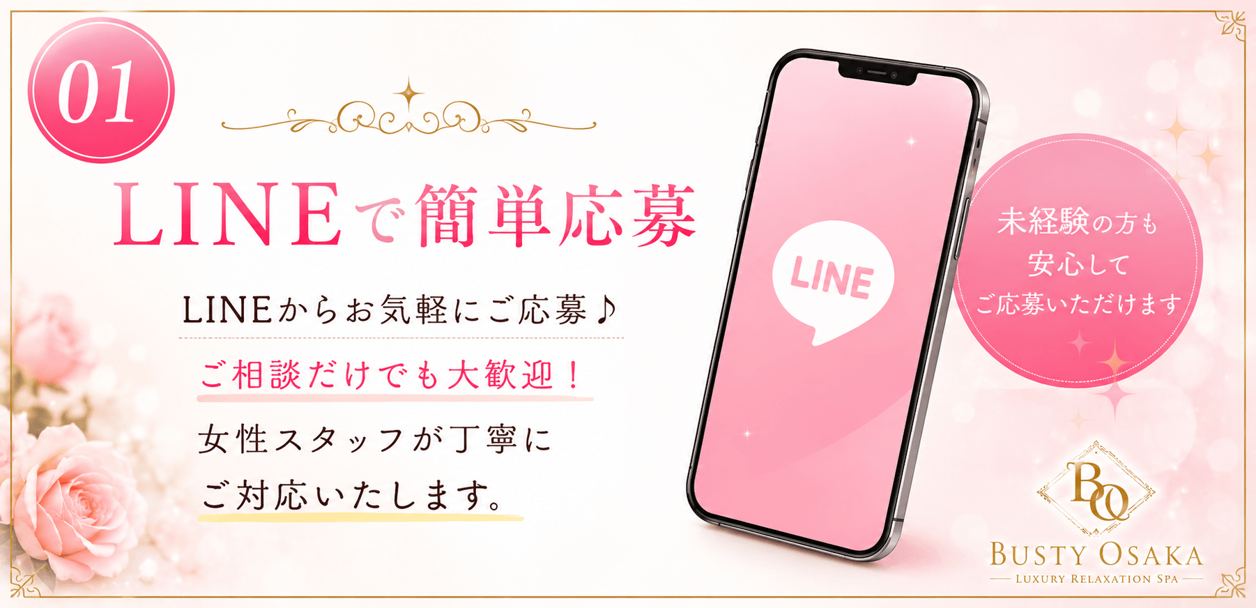 「Busty Osaka(バスティオオサカ)」の入店の流れ1