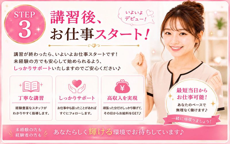 「Aroma Love～アロマラブ～梅田」の応募から採用までの流れSTEP3
