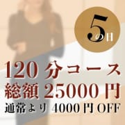 「毎月「５の日」はお客様感謝デー（割引4000円）」04/25(木) 18:00 | ミセスラウンジ東京のお得なニュース