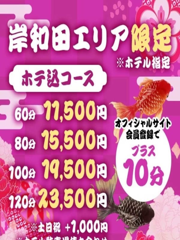 岸和田エリア限定ホテ込みプラン