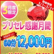 「3月度はずっとお得♪プリセレ感謝月間♪」03/24(日) 22:18 | プリンセスセレクション姫路のお得なニュース