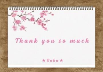 「Thank you so much」03/29(金) 20:37 | 沙樹の写メ